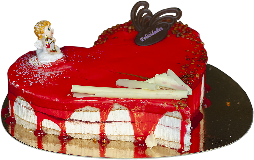 Tarta Corazón Fresa
